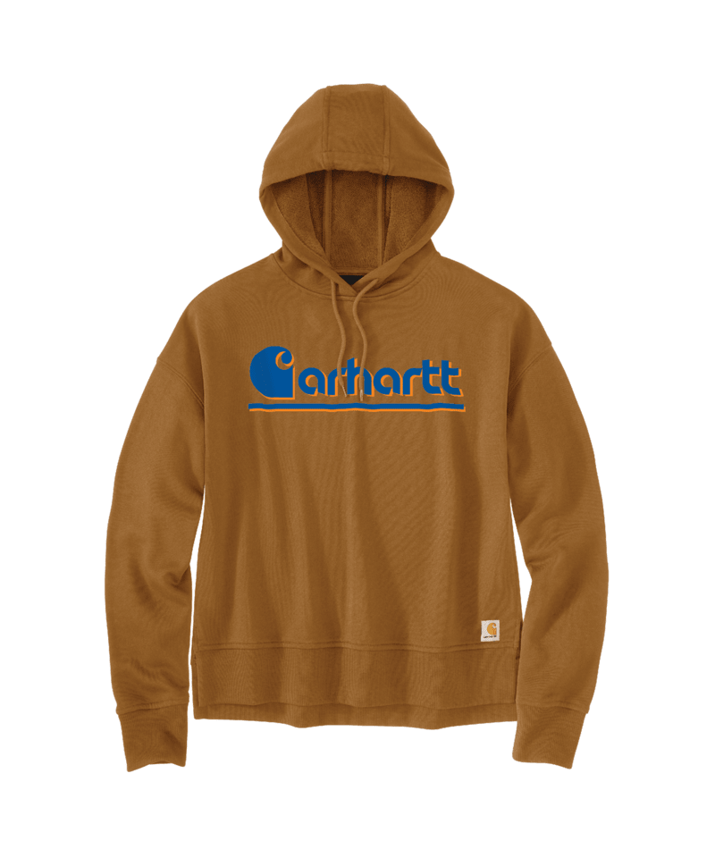 TENCEL Fiber Series Loose Fit Sleeve Graphic Hooded Sweatshirt - Carhartt Brown Carhartt Brown / / REG