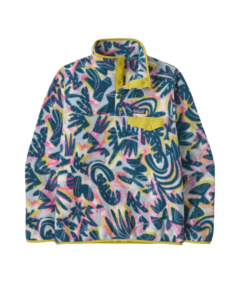 Patagonia W's Lightweight Synchilla Snap-T Pullover - Wild Botanist / Tidal Teal Wild Botanist / Tidal Teal