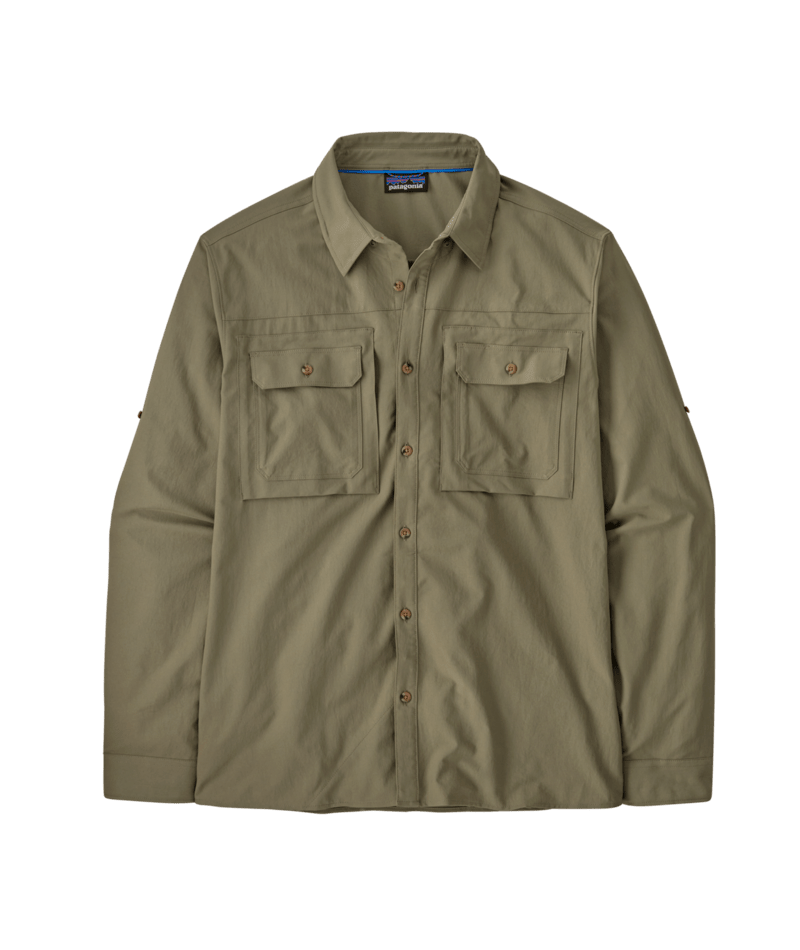 Patagonia M's Long Sleeve Self Guided Sun Shirt - River Rock Green River Rock Green