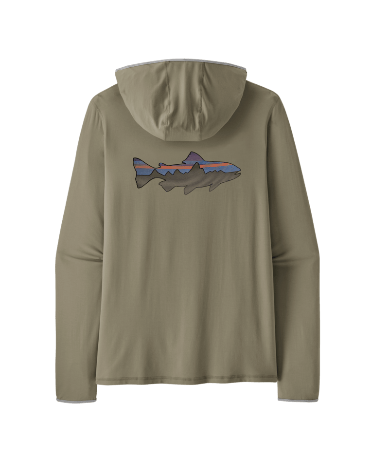 Patagonia M's Tropic Comfort Natural Graphic Hoody - Fitz Roy Trout / River Rock Green Fitz Roy Trout / River Rock Green