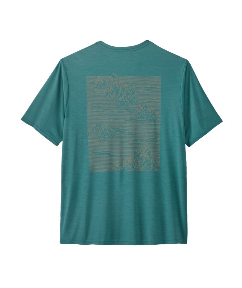 Patagonia M's Capilene Cool Daily Graphic Shirt - Strataspire / Wetland Blue X-Dye Strataspire / Wetland Blue X-Dye