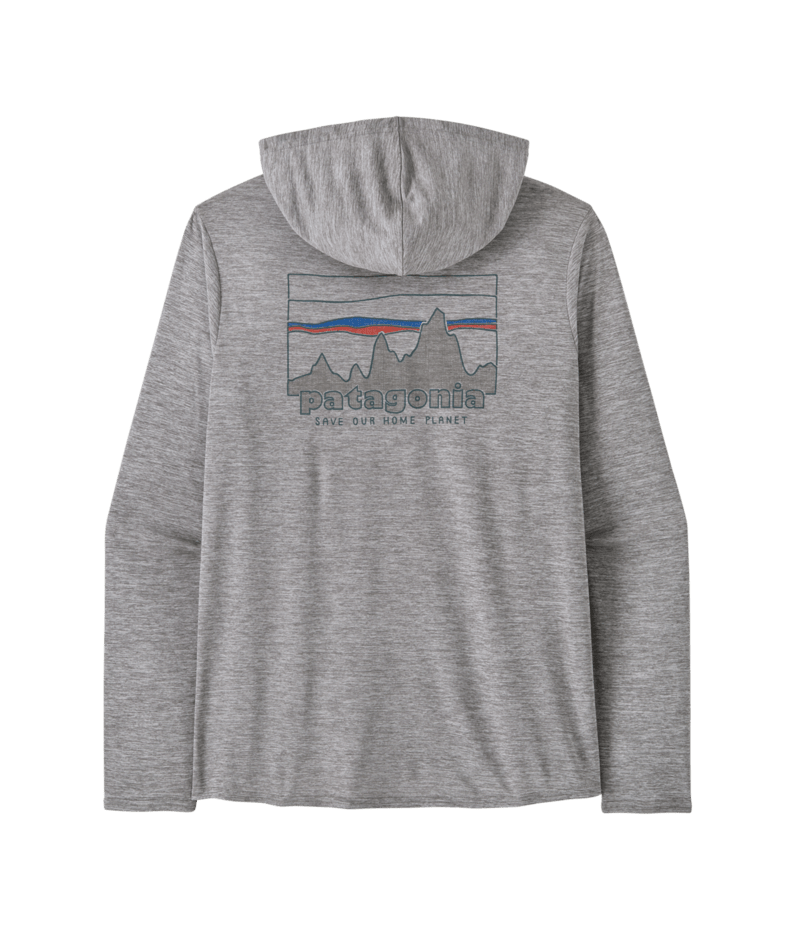 Patagonia M's Capilene Cool Daily Graphic Hoody - 73 Skyline / Feather Grey 73 Skyline / Feather Grey