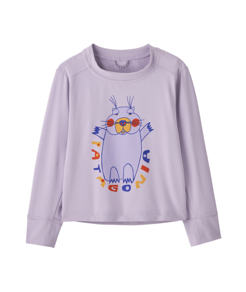 Patagonia Baby Long Sleeve Capilene Silkweight T-Shirt - Mountain Mood / Foxglove Purple Mountain Mood / Foxglove Purple