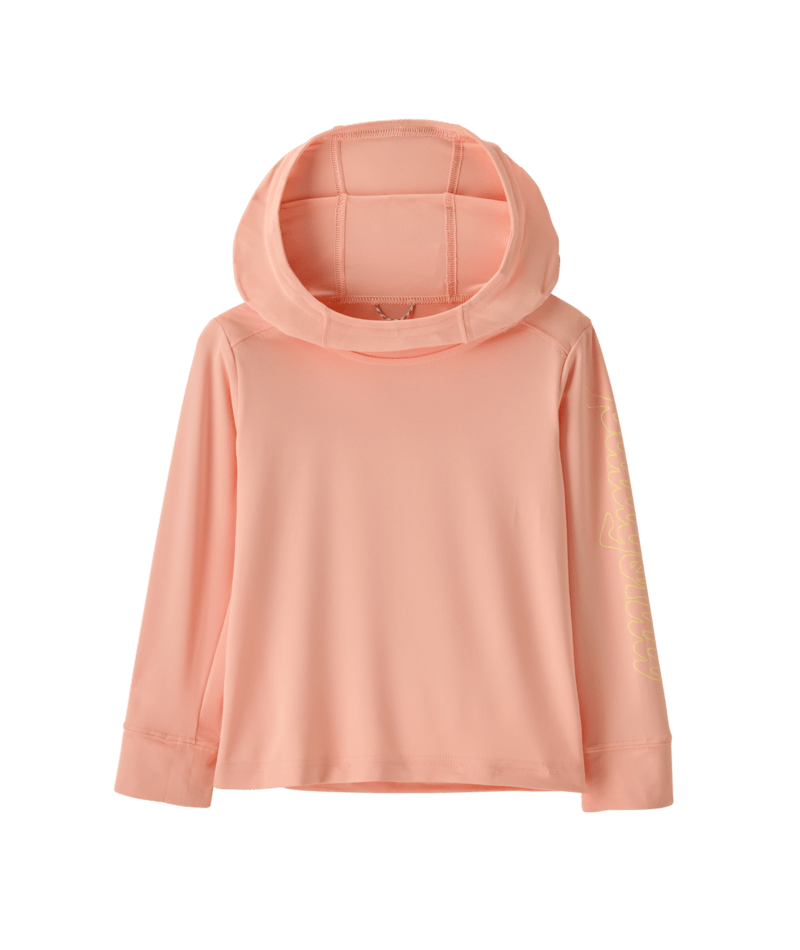 Patagonia Baby Capilene Silkweight Hoody - Fitz Script / Sunlit Pink Fitz Script / Sunlit Pink