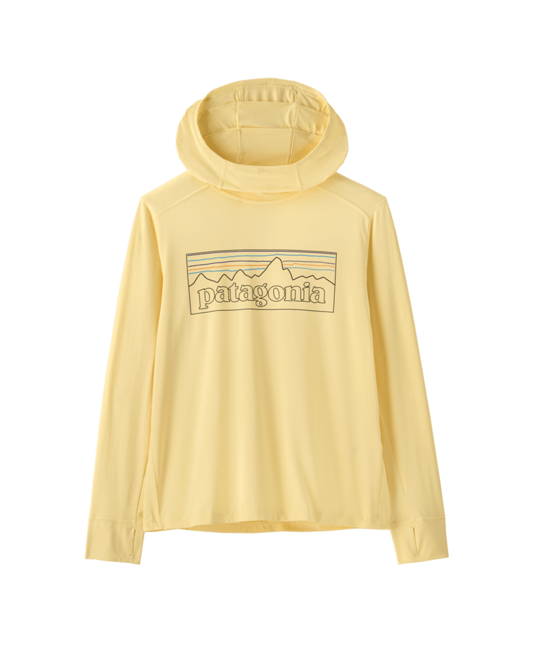 Patagonia Kids Capilene Silkweight Hoody - P-6 Outline / Buttercup Yellow P-6 Outline / Buttercup Yellow