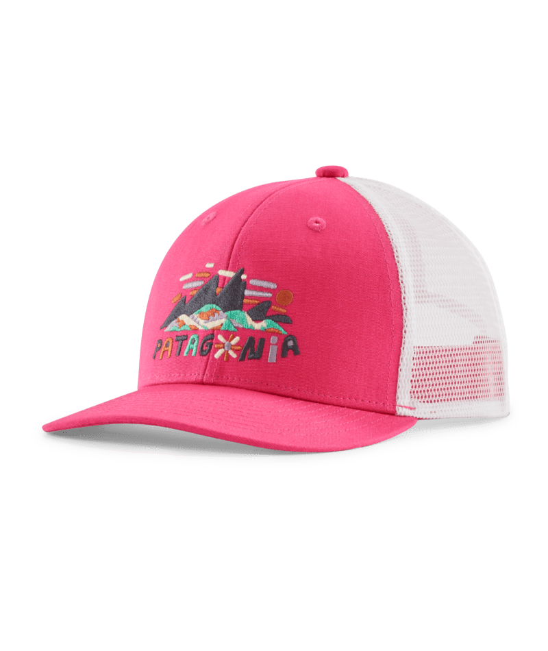 Patagonia Kids Trucker Hat - Fitz Roy Superbloom / Luminous Pink Fitz Roy Superbloom / Luminous Pink