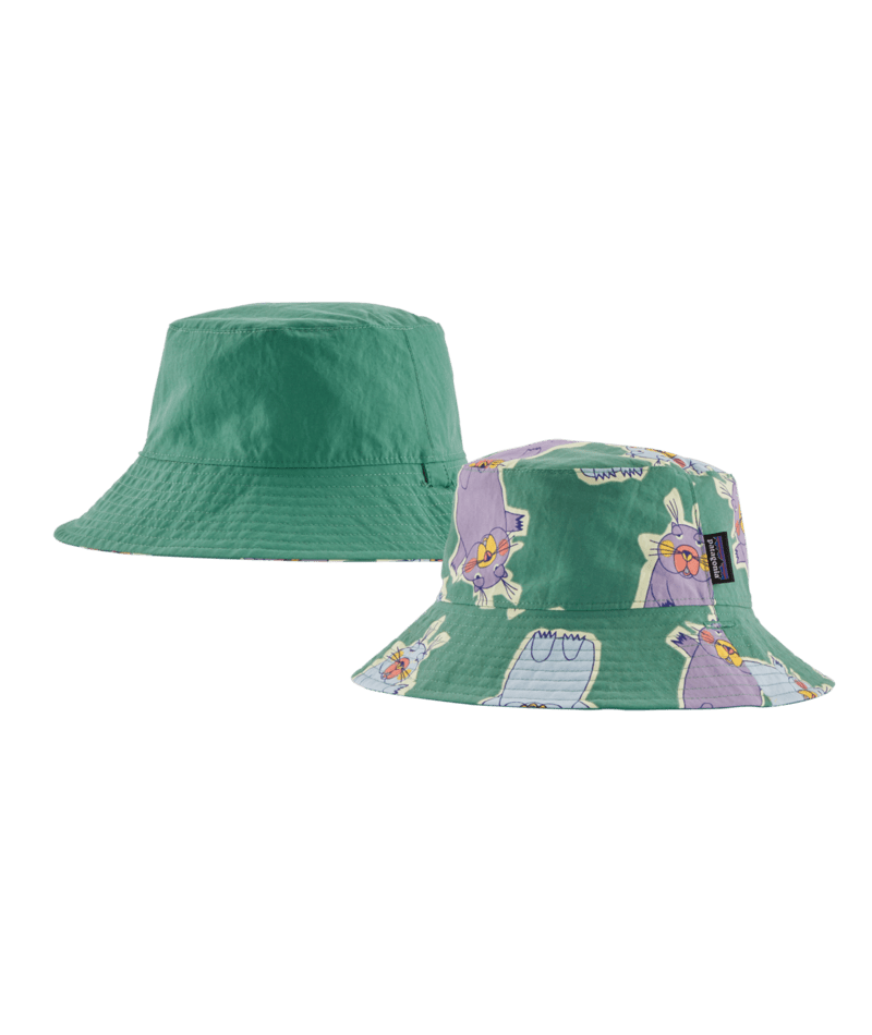 Patagonia Baby Sun Bucket Hat - Marching Around / Heartleaf Green Marching Around / Heartleaf Green