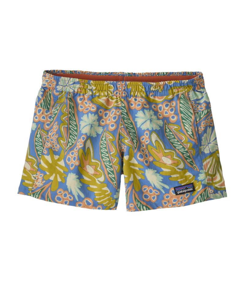 Patagonia Kids Baggies Shorts Unlined - 4 in. - Flourish / Abundant Blue Flourish / Abundant Blue / / 4IN