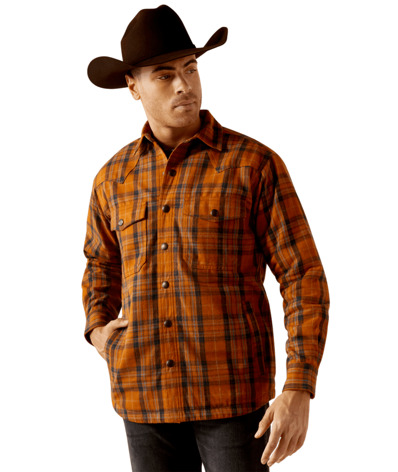 Ariat Harvey Retro Shirt Jacket - Roasted Pecan Roasted Pecan / / Regular