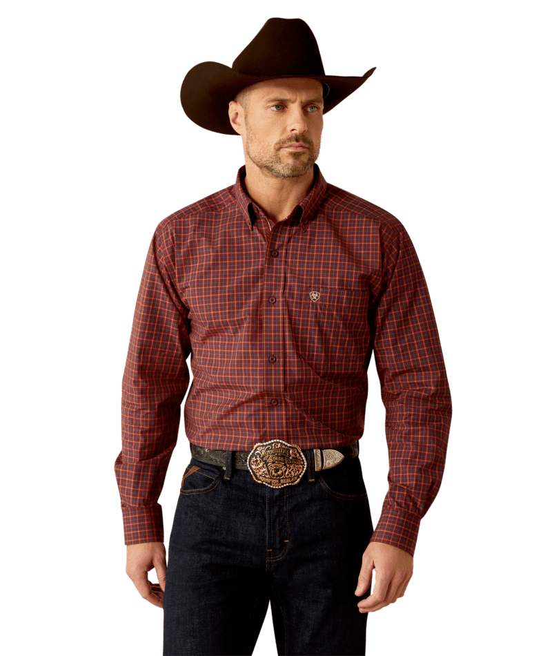 Ariat Pro Series Pavel Classic Fit Shirt - Burgundy Burgundy / / Regular
