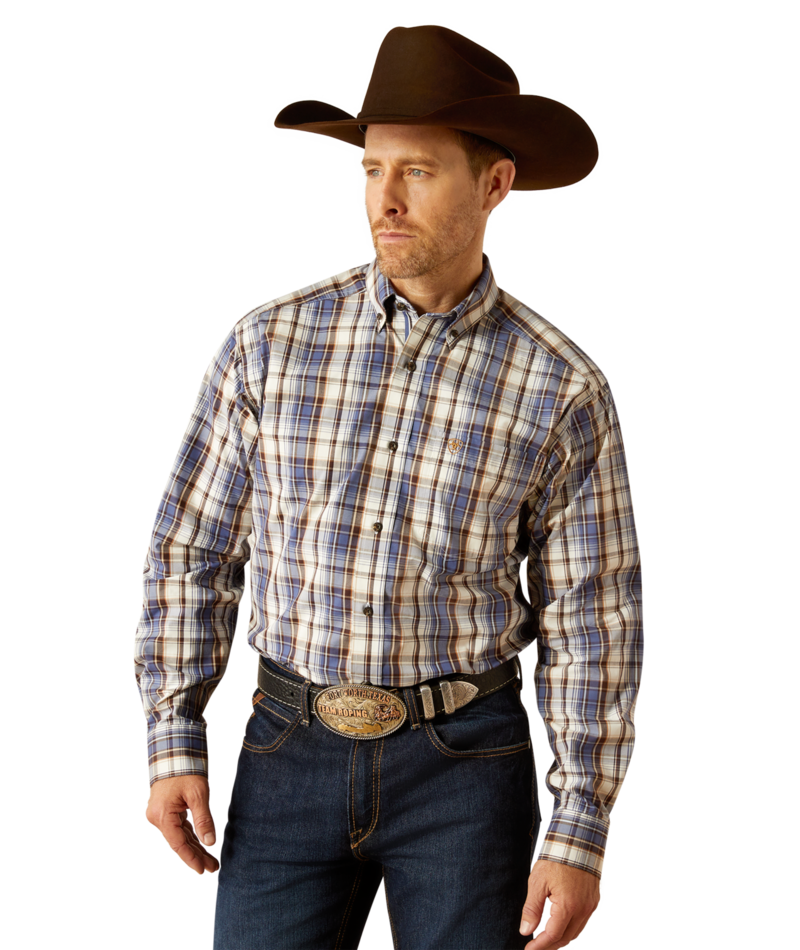 Ariat Pro Series Cameron Classic Fit Shirt - Grey Blue Grey Blue / / Regular