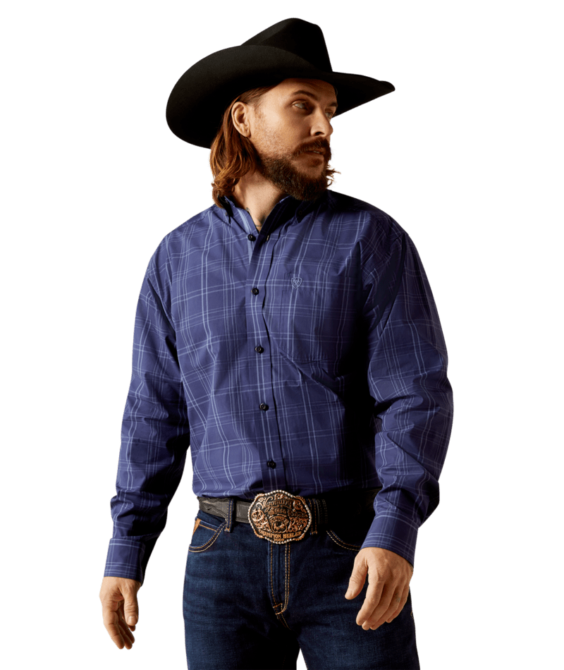 Ariat Pro Series Cash Classic Fit Shirt - Navy Navy / / Regular