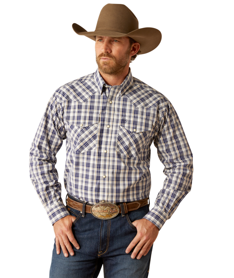Ariat Pro Series Caine Classic Fit Shirt - Navy Navy / / Regular