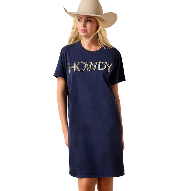 Ariat Howdy Pearl Dress In Navy