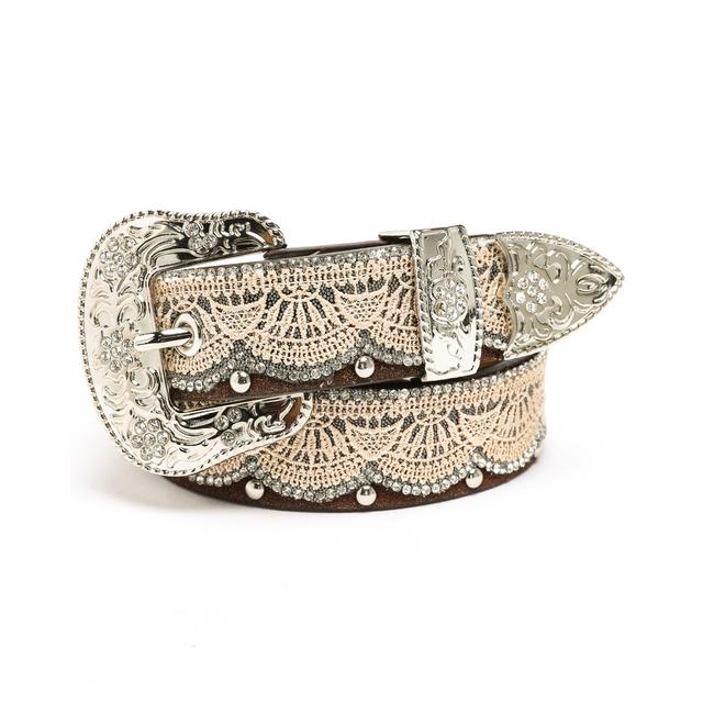 Shyanne ' Bling Lace Belt Brown