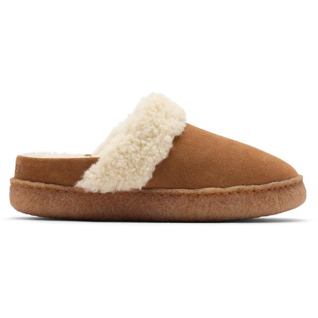 Sorel Nakiska Iii Slide Slippers Brown Velvet Tan/Gum