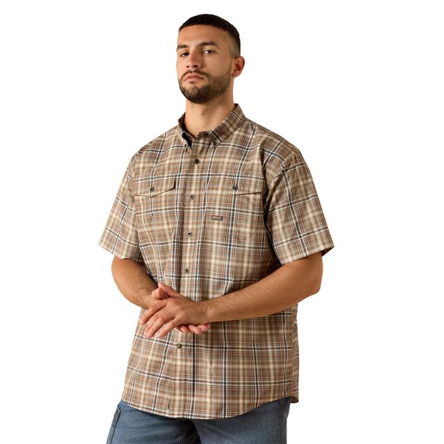 Ariat Rebar Made Tough Venttek Durastretch Work Shirt In Pinecone