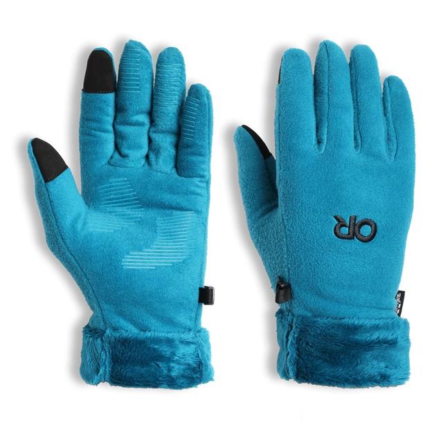 Outdoor Research Womens Fuzzy Sensor Gloves Aurora