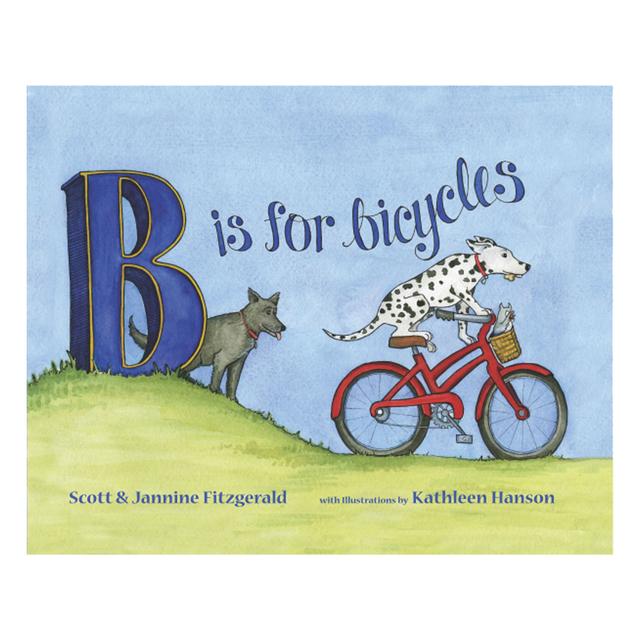 Buddy Pegs B Is For Bicycles: Children's Alphabet Book Blue