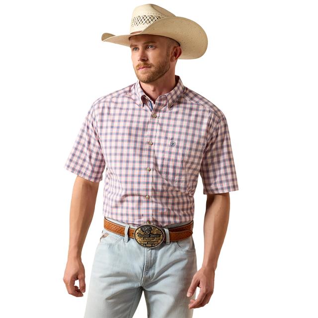 Ariat Pro Series Nathan Classic Fit Shirt In Key Largo Plaid