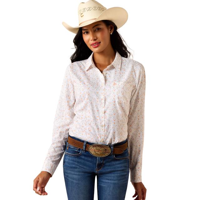 Ariat Kirby Pro Shirt In Cornhusk Floral Print