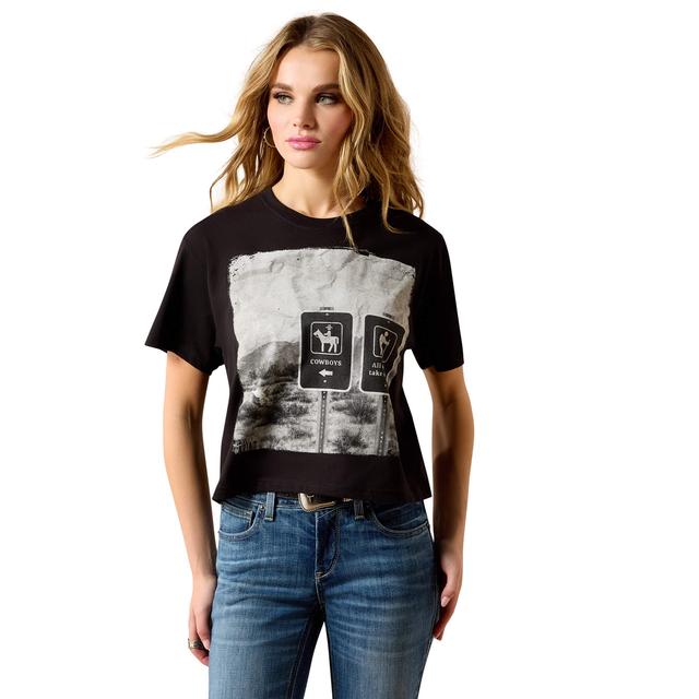 Ariat Others Take A Hike T-shirt In Black