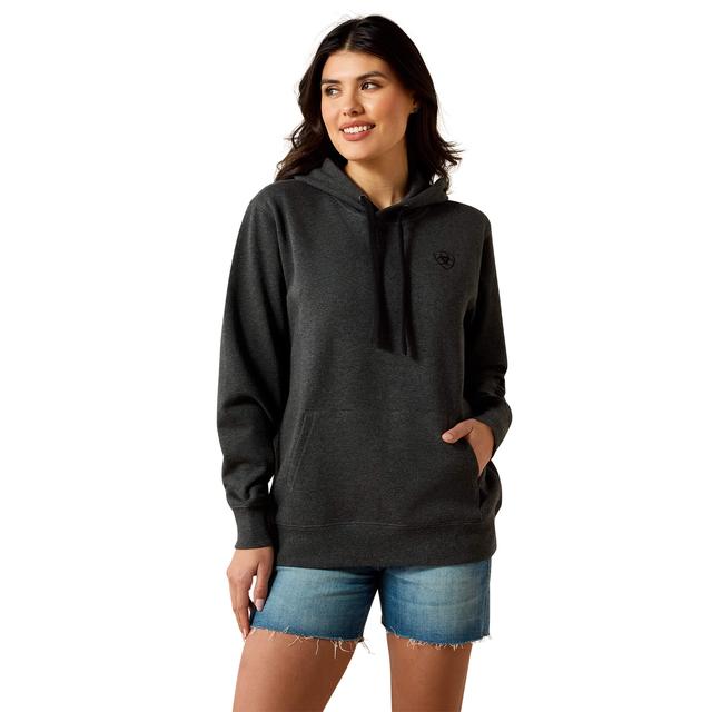 Ariat Logo 2.0 Hoodie In Charcoal Heather