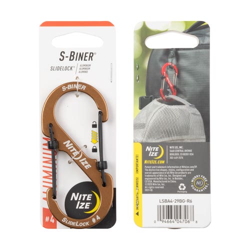 Nite Ize S-biner Slide Lock Aluminum #4 Olive
