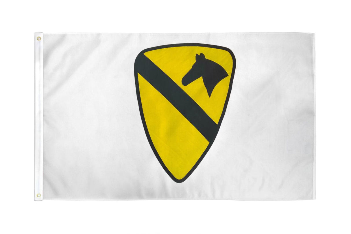 Ace World 1st Cavalry (white) 3x5' Flag