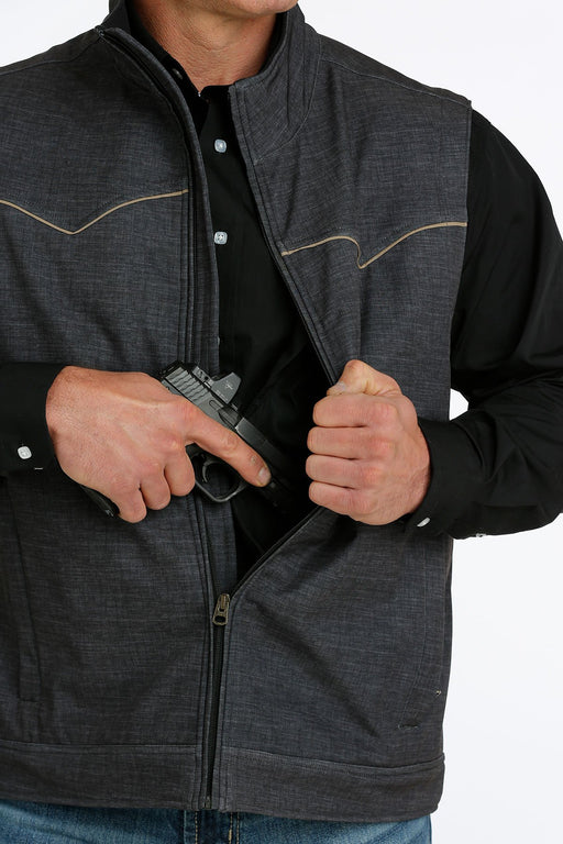 Cinch Men's Concealed Carry Bonded Vest - Charcoal Charcoal