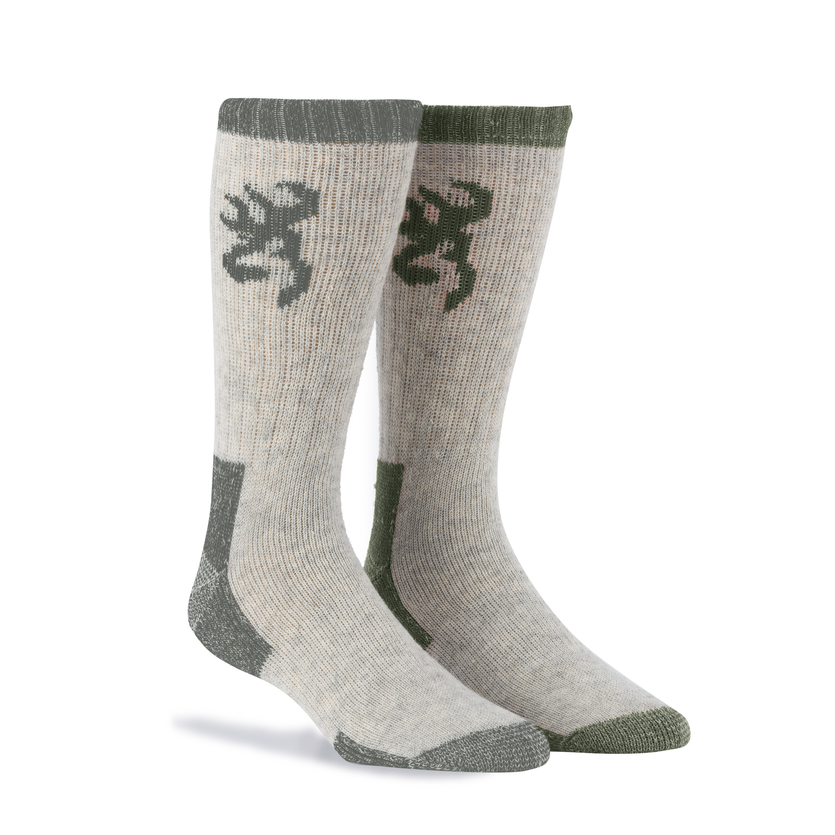 Browning Poplar Sock - 2 Pack Green & Grey
