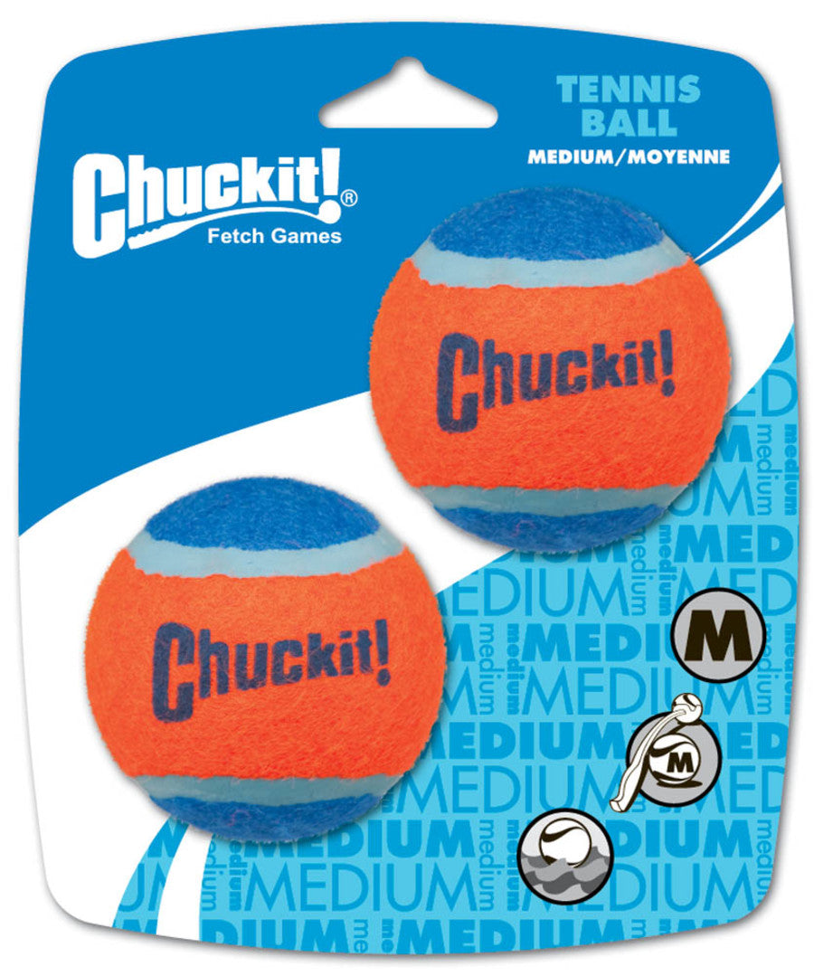 Chuckit! Tennis Ball Dog Toy Orange & Blue 2 Pack - Small / Medium Orange / Blue / / 2 Pack