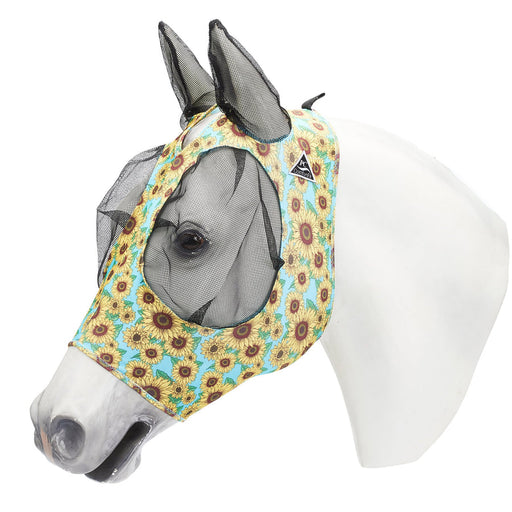 Professional Choice Comfort Fit Lycra Fly Mask with Ears- Sunflower / Sunflower