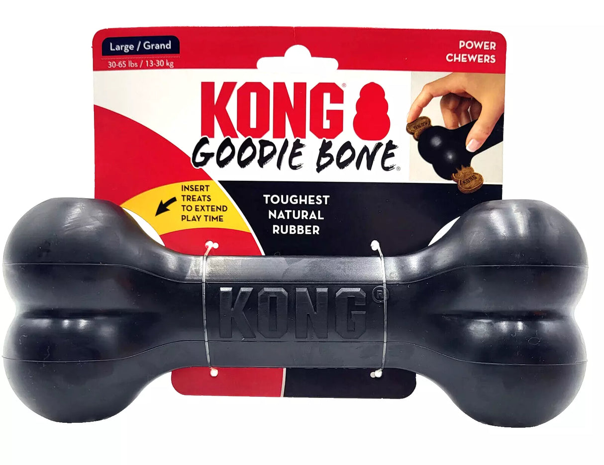 Kong Extreme Goodie Bone Dog Toy Black - Large Black