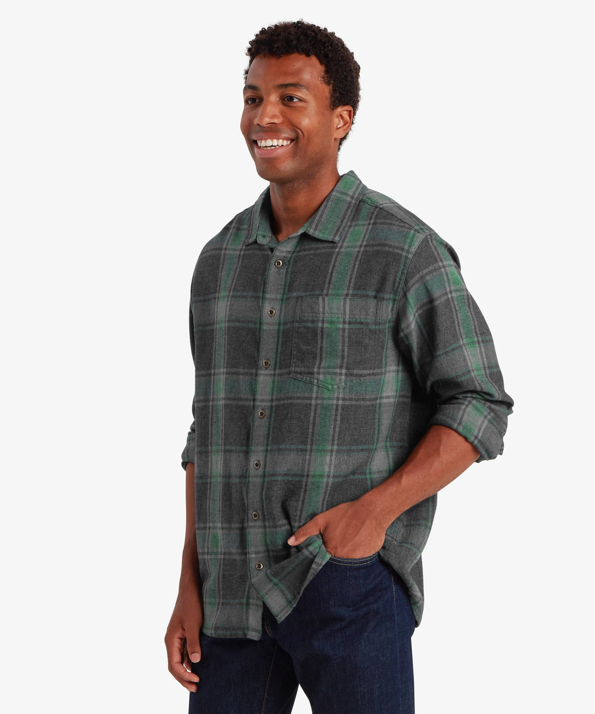 Sherpa Mens Batsa Eco Long Sleeve Shirt Black