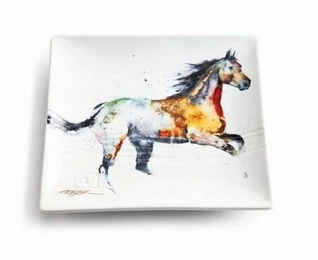 Dean Crouser Running Horse Snack Plate