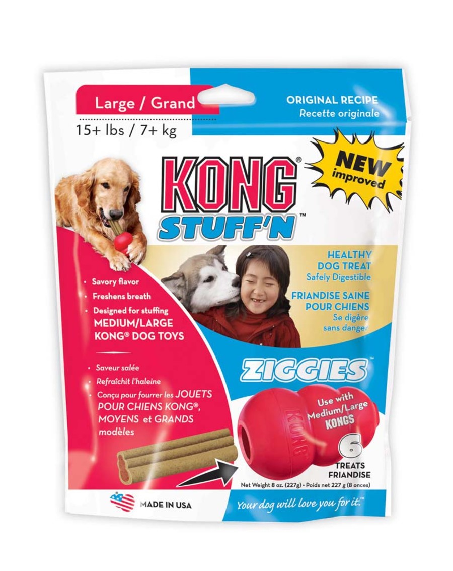 Kong Stuff'N Ziggies Dog Treat - Large - 8oz. Chicken / / 8oz