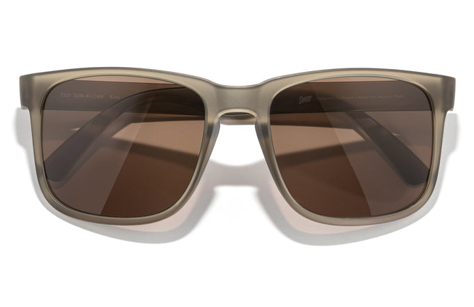Sunski Kiva Sunglasses Matte Cola Amber Matte cola amber