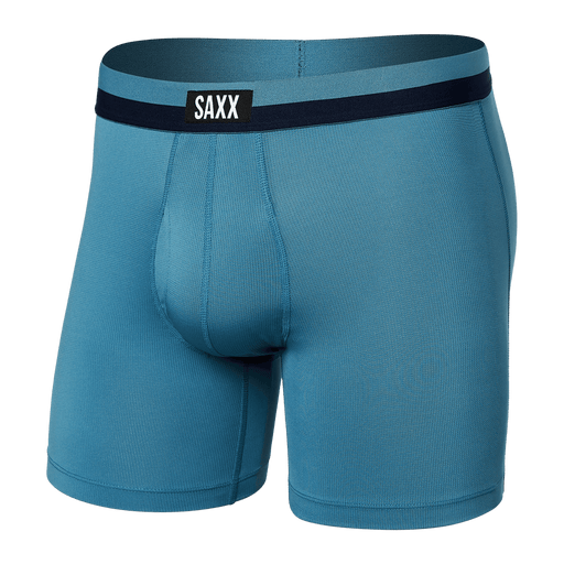 Saxx Men's Sport Mesh Boxer Brief Fly Hydro Blue