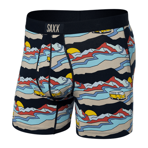 Saxx Men's Ultra Super Soft Boxer Brief Fly Cabin Fever - Multi