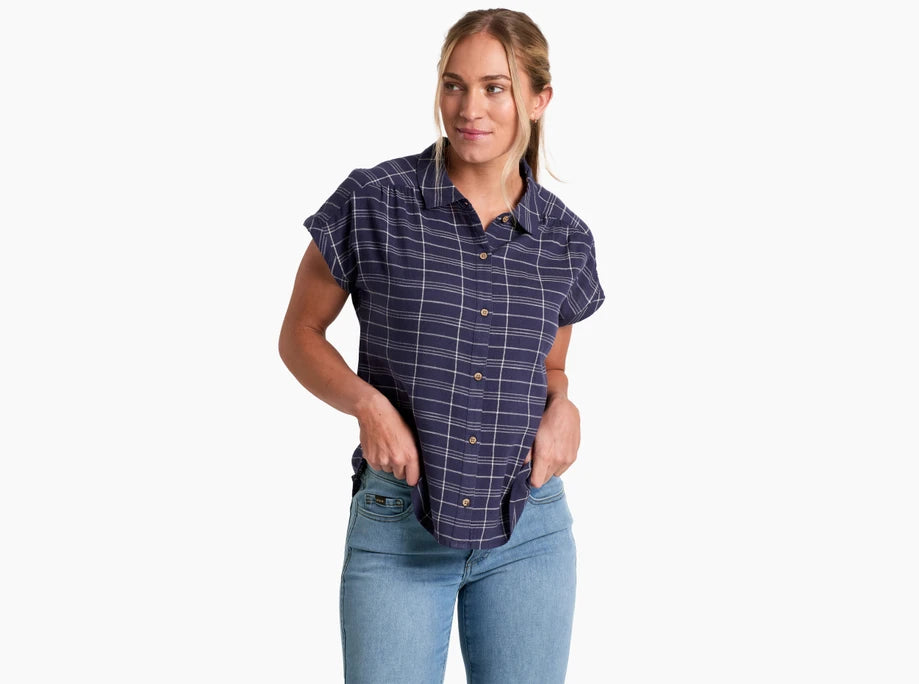 Kuhl Clothing Womens Wylde Short-sleeve Indigo