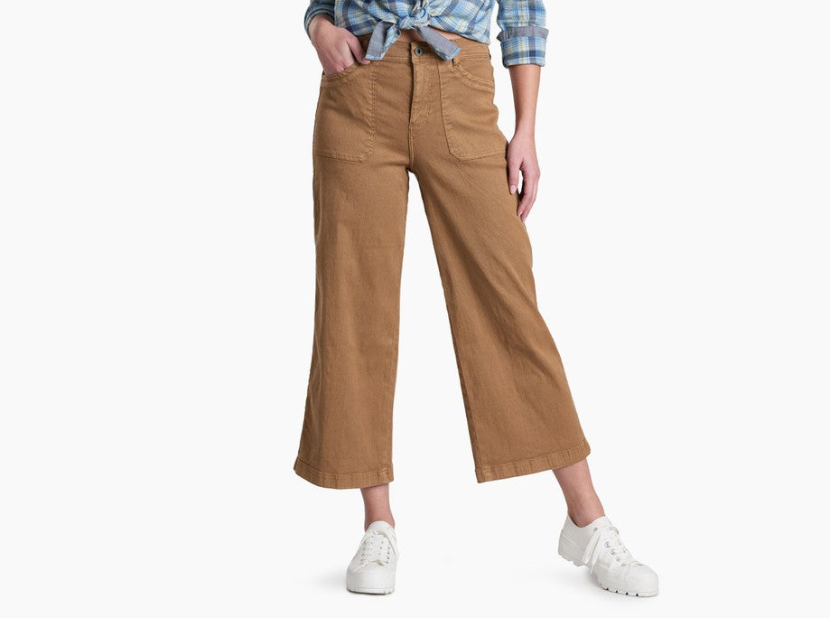 Kuhl Clothing Womens Seaboard Crop Wide Leg Sawdust