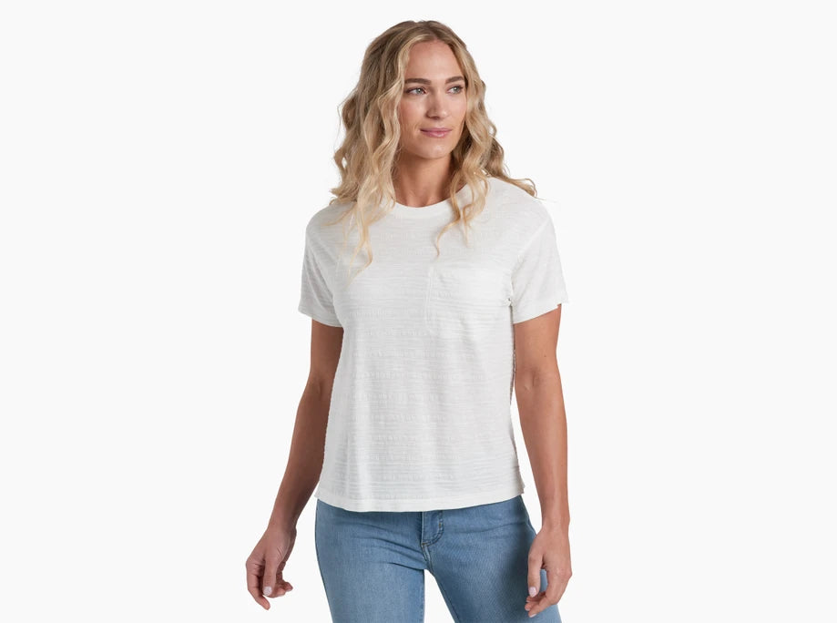 Kuhl Clothing Womens Willa Pocket Short-sleeve White