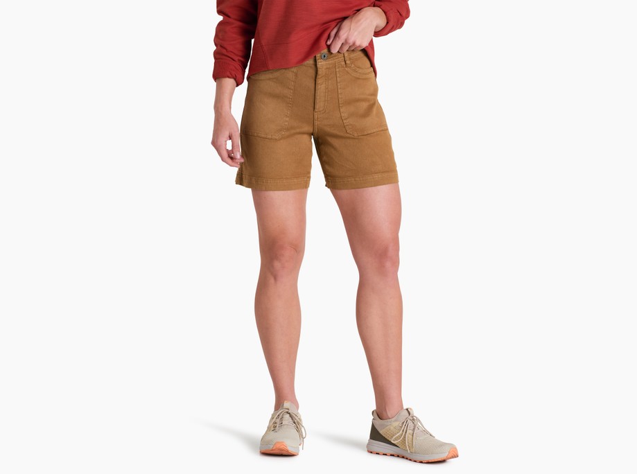Kuhl Clothing Womens Seaboard 6in Short Sawdust