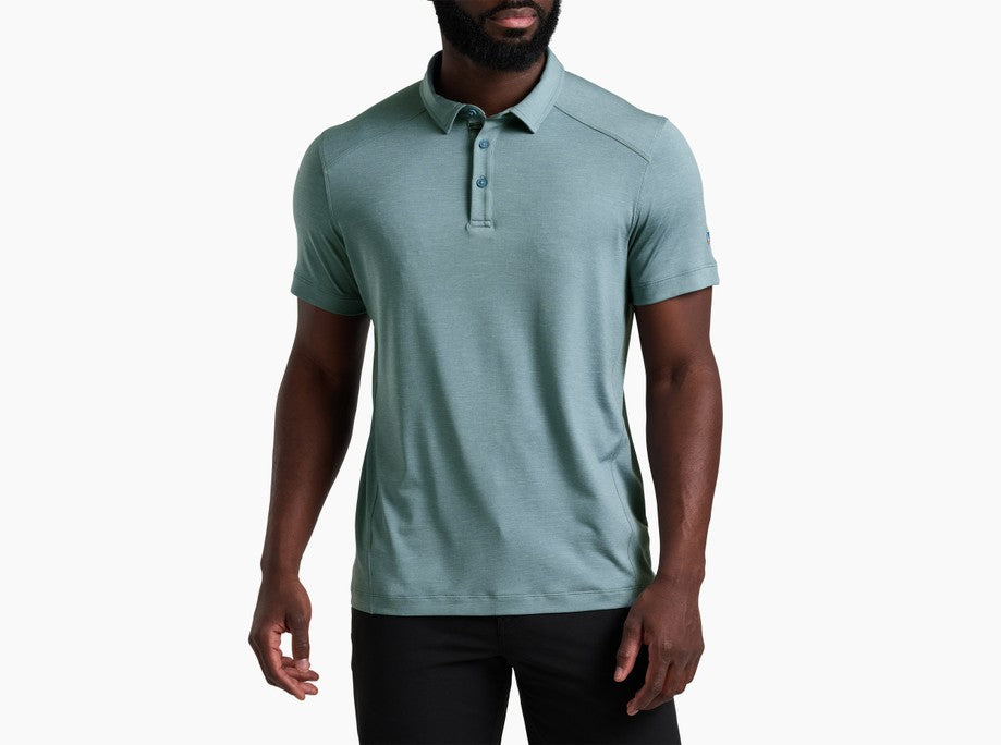Kuhl Clothing Mens Shadow Polo Desert Sky