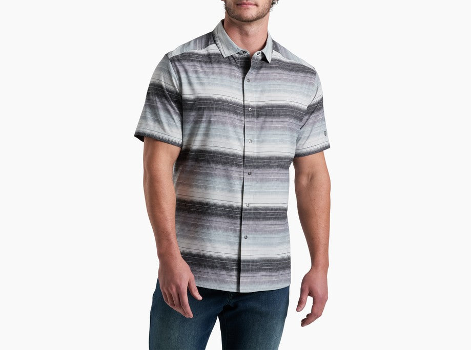 Kuhl Clothing Mens Ikonik Persuadr Short-sleeve Sea Salt