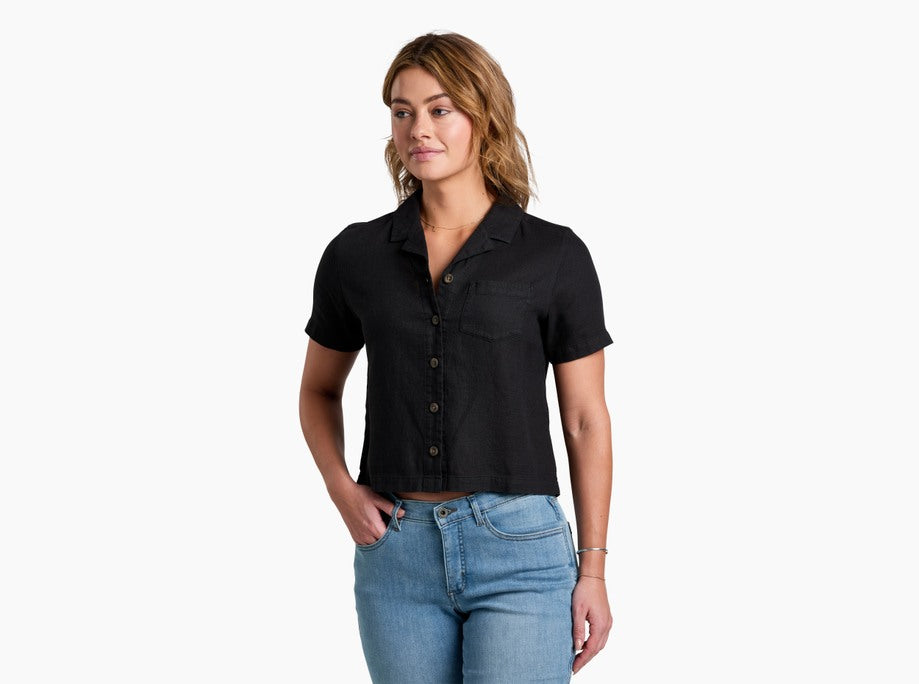Kuhl Clothing Womens Luisa Short-sleeve Black