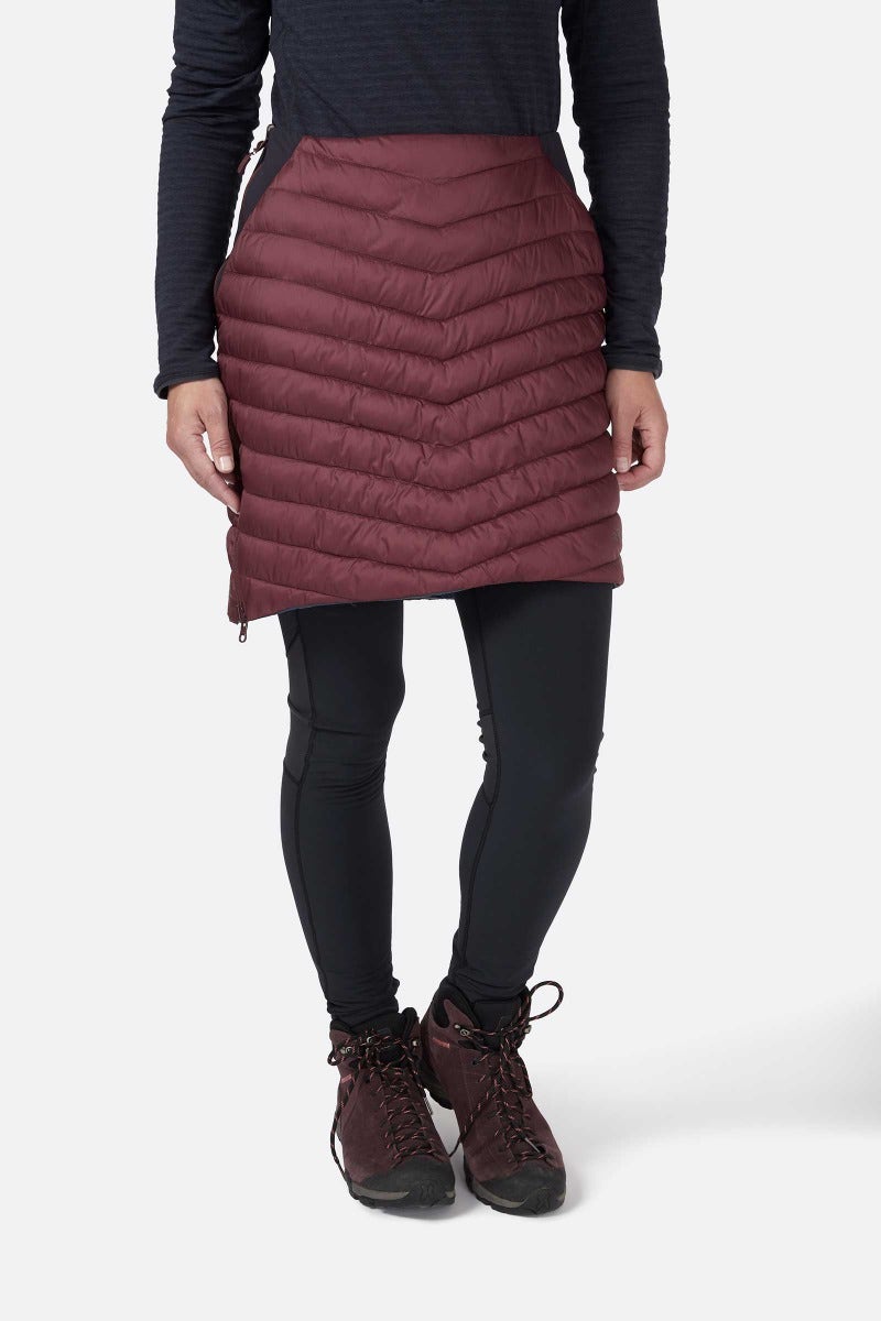 Rab Women's Cirrus Reversible Insulated Skirt Deep heather/black