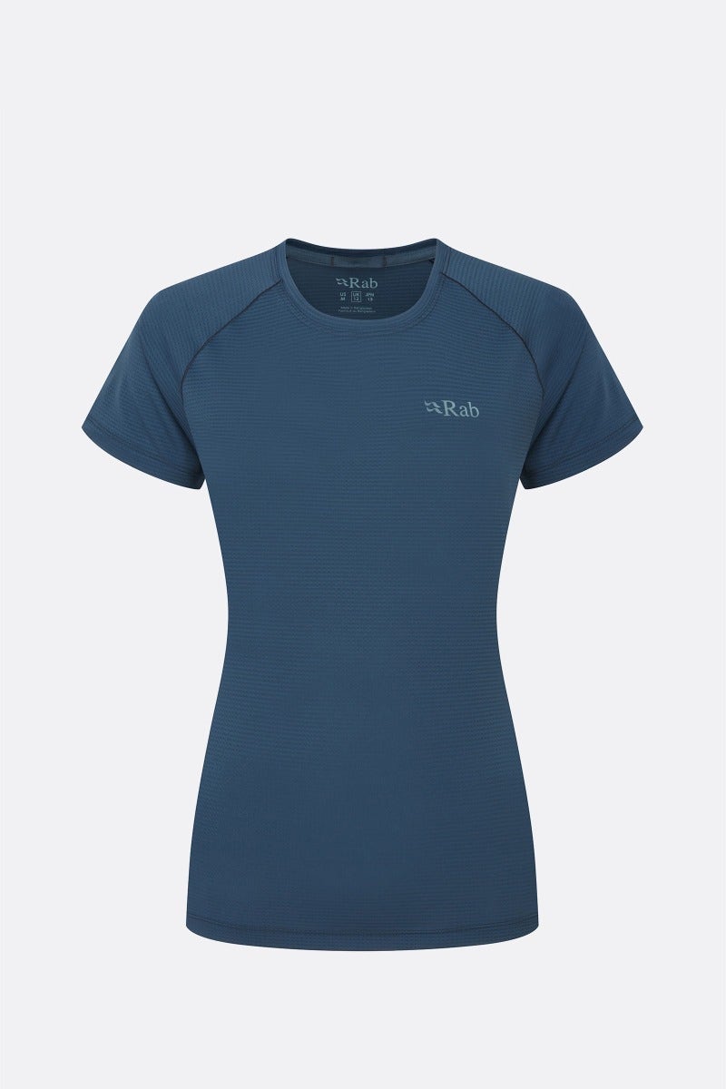 Rab Womens Sonic Tee - Tempest Blue Tempest Blue