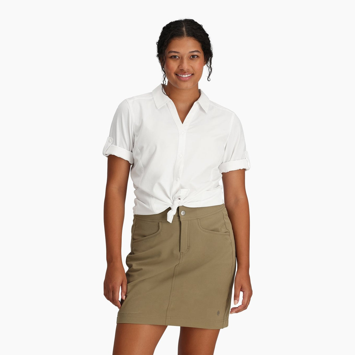 Royal Robbins Women's Expedition Pro 3/4 Sleeve - White White